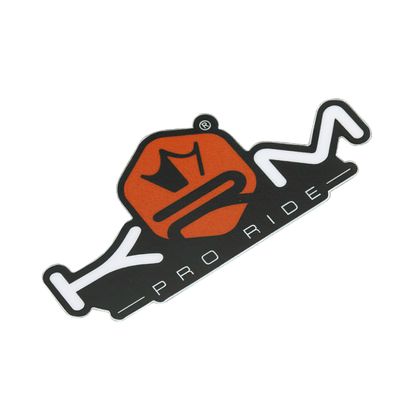 Sticker plaque phare KRM 80x40 mm ORANGE Universel