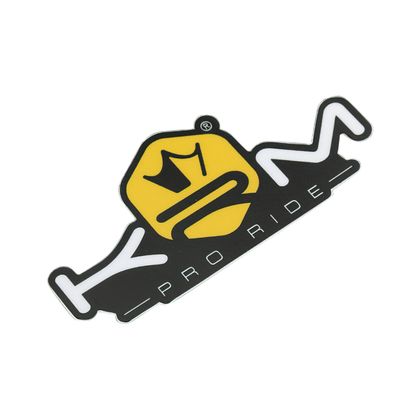 Sticker plaque phare KRM 80x40 mm JAUNE Universel