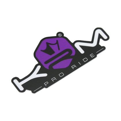 Sticker plaque phare KRM 80x40 mm VIOLET Universel