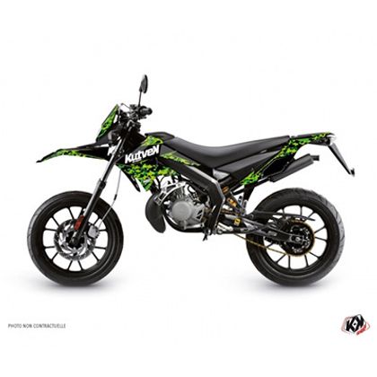 Kit déco Kutvek 50 A BOITE PREDATOR - VERT Ref : KUTV00028A / 158869 DERBI 50 SENDA 50 R DRD X-TREM - 2010 - 2017
