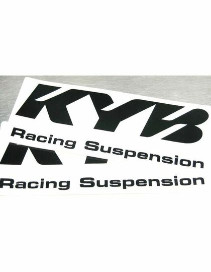 Stickers Kayaba Autocollant KYB blanc Universel