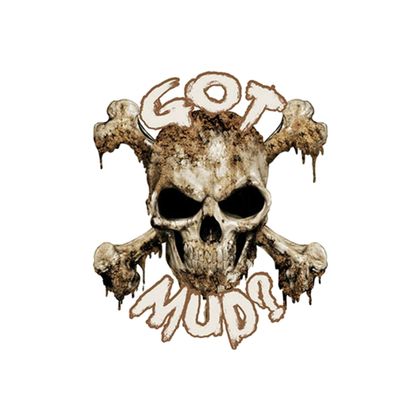 Planche de stickers Lethal Threat MINI TETE MORT BOUE 60x80mm Universel