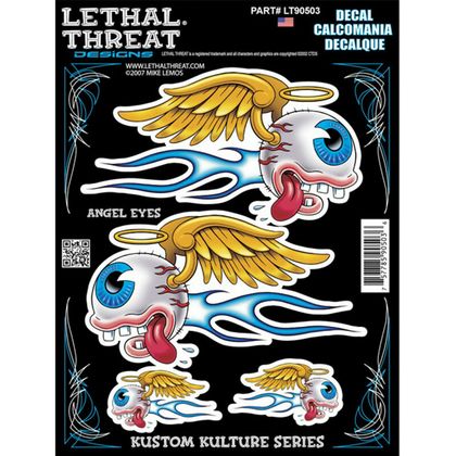 Planche de stickers Lethal Threat ANGEL EYES 150x200mm LT90503 Universel