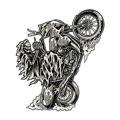 Planche de stickers Lethal Threat MINI WHEELY REAPER 60x80mm Universel