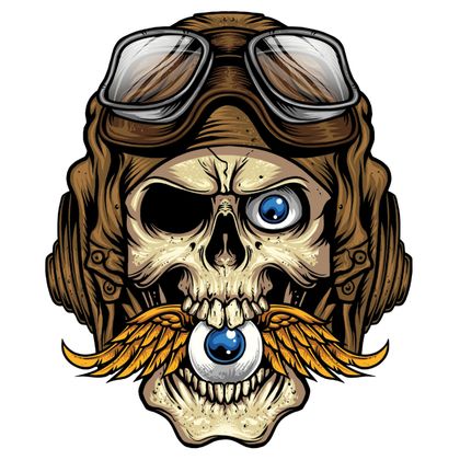 Lethal Threat MINI EYE AN 60x80mm Stickervel Universeel