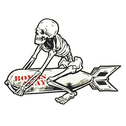 Planche de stickers Lethal Threat MINI BOMBS AWAY SKELETON 60x80mm Universel