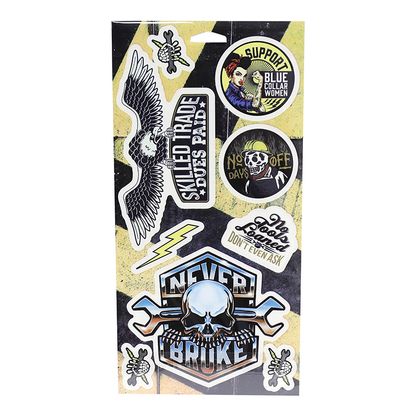 Planche de stickers Lethal Threat BLUE COLLAR SERIES 300x150mm x2 Universel