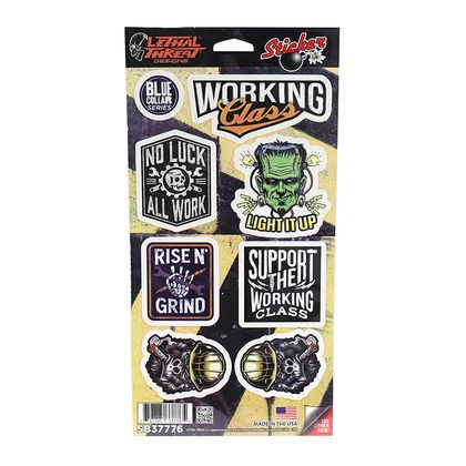 Planche de stickers Lethal Threat BLUE COLLAR SERIES 300x150mm x2 Universel