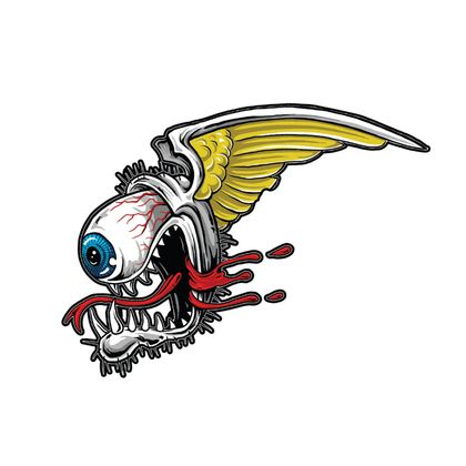 Planche de stickers Lethal Threat MINI HOT EYEBALL MONSTER 60x80mm Universel