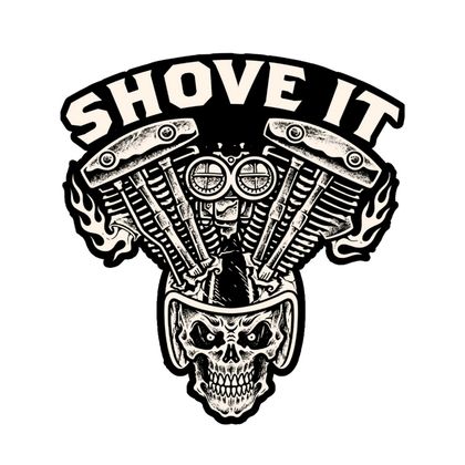 Planche de stickers Lethal Threat MINI SHOVE IT 60x80mm Universel