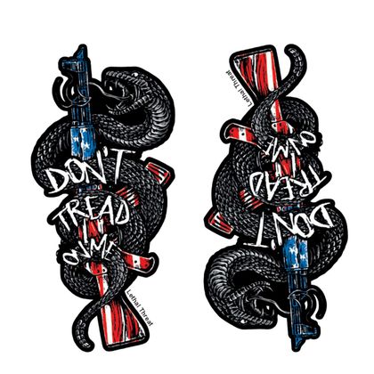 Lethal Threat MINI DON'T TRAD ON ME 60x80mm Aufkleberbogen Universell