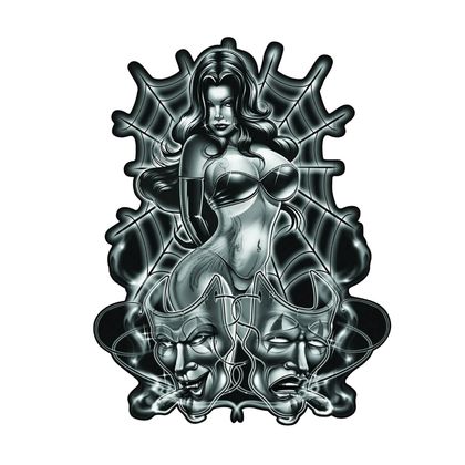 Planche de stickers Lethal Threat SPIDER WOMAN 150x200mm Universel