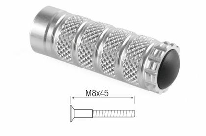 LighTech M8x45 zilver Voetsteun Universeel