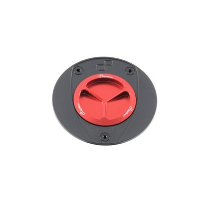LighTech schraubbar Schwarz / Rot Tankdeckel