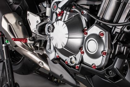 LighTech motor skrue rød 25 stk. Motorcykel Skruer Kit
