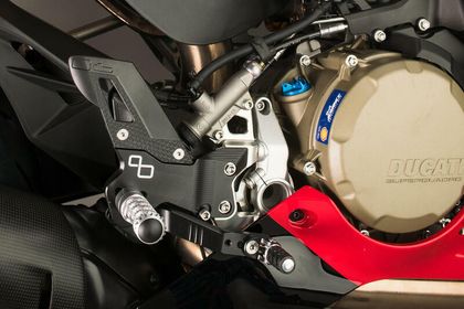 LighTech Adjustable Fixed Rear Footrests Track Use Relocated footrests