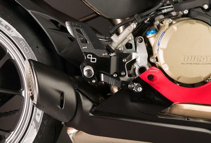 LighTech Adjustable Fixed Rear Footrests Track Use Relocated footrests
