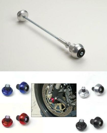 LSL CRASH BALL SUZ/HON VOOR GSXR1000 '05-07 CBR1000RR '06-07 / ROOD Vorkbeschermers
