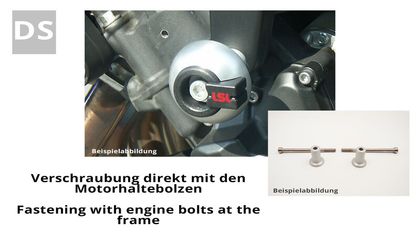 LSL fitting kit For VTR1000SP1 2000-04 Motor protection Ref : LL00182A / 1056591 HONDA 1000 VTR 1000 SP1 (SC45) - 2000 - 2001