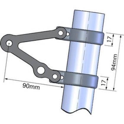 LSL (ohne Blinkerhalter) 59mm Leuchtturmhalterung Universell
