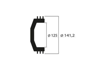 Cloche d'embrayage Malossi Maxi Wing - Ø125mm / 960g