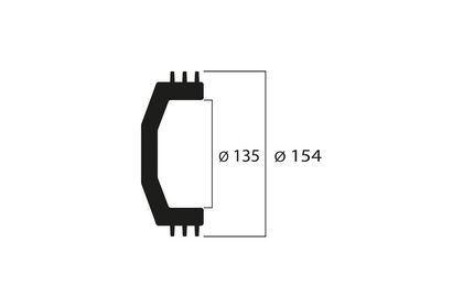 Cloche d'embrayage Malossi Maxi Wing ø135 mm