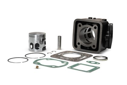 Kit cylindre-piston Malossi fonte 57,5mm Ref : MAL00766A / 1147907 YAMAHA 80 DT 80 LC - 1985 - 1992