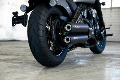 Miller Exhaust Schwarz, SlashCut-Endstück Schalldämpfer