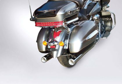 Miller Exhaust Poliert, SlashCut Schwarz Schalldämpfer Ref : MIL00114A / KA-VN1700M-X25.03 