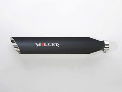 Miller Exhaust Schwarz, Ø45mm Schalldämpfer Universell