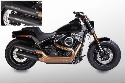 Miller Exhaust Polished, Standard Black Tip Silencer Ref : MIL00304A / HD-FB-E4-X12.01 