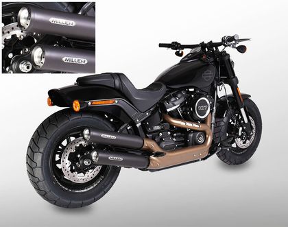 Miller Exhaust Poliert, Kegelstumpf Schalldämpfer Ref : MIL00307A / HD-FB-E4-X12.04 