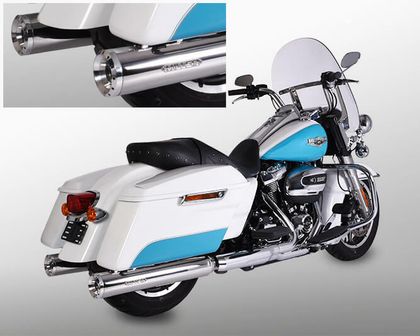 Miller Exhaust Poliert, Standardende Schalldämpfer Ref : MIL00336A / HD-FL3-107-X37.00 