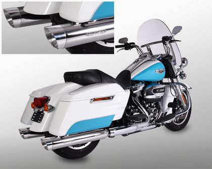 Miller Exhaust Poliert, SlashCut-Endstück Schalldämpfer Ref : MIL00338A / HD-FL3-107-X37.02 