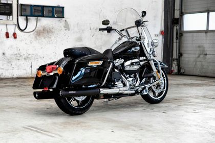 Miller Exhaust Schwarz, SlashCut-Endstück Schalldämpfer Ref : MIL00356A / HD-FL3-107-X47.09 