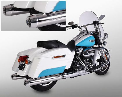 Miller Exhaust Poliert, Kegelstumpf Schalldämpfer Ref : MIL00363A / HD-FL3-114-X37.04 