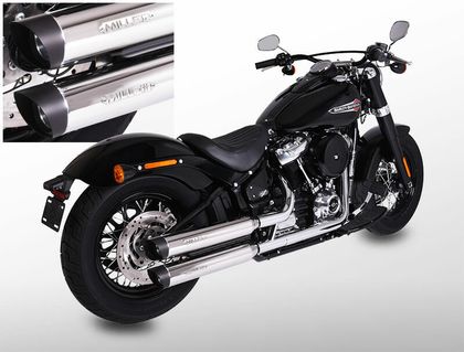 Miller Exhaust Black, SlashCut Tip Silencer Ref : MIL00693A / HD-LR-107-X11.09 