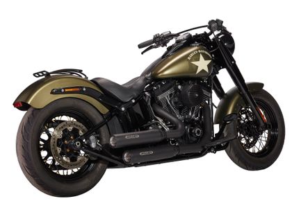 Miller Exhaust Poliert, Standard Schwarz Vollständige Linie