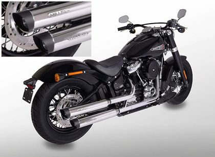 Miller Exhaust Schwarz, SlashCut-Endstück Schalldämpfer Ref : MIL00780A / HD-SB-107-X11.09 