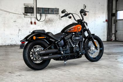 Miller Exhaust Polished, Standard Black Tip Silencer