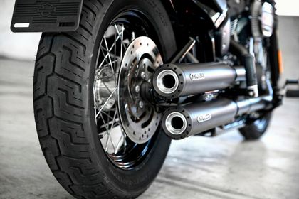 Miller Exhaust Black, Standard Tip Silencer Ref : MIL00790A / HD-SB-114-X39-X48.07 