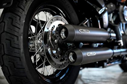 Miller Exhaust Black, Conical Tip Silencer Ref : MIL00794A / HD-SB-114-X39-X48.11 