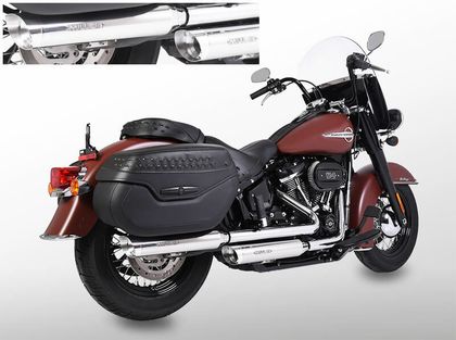 Miller Exhaust Black, Polished SlashCut Tip Silencer Ref : MIL00813A / HD-SD-107-X11-X12.08 