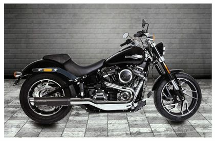 Miller Exhaust Polished, SlashCut Tip Silencer