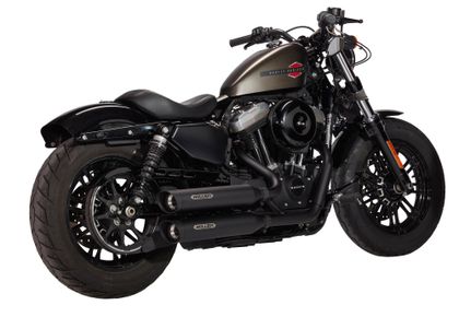 Miller Exhaust Schwarz, SlashCut-Endstück Vollständige Linie