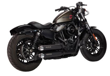 Miller Exhaust Schwarz,Polierter konischer Aufsatz Vollständige Linie