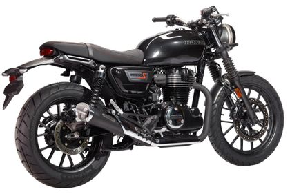 Miller Exhaust Black, Polished SlashCut Tip Silencer