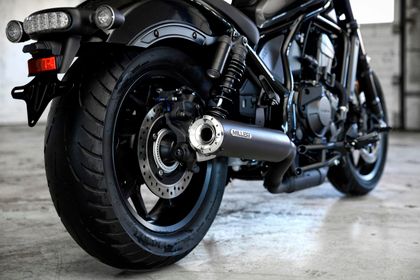 Miller Exhaust Black, Polished Standard Tip Silencer