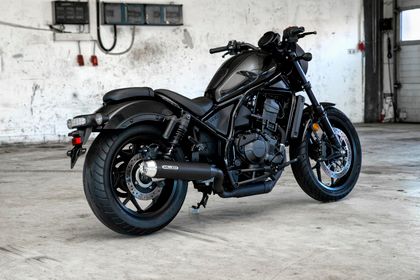 Miller Exhaust Black, Polished Conical Tip Silencer Ref : MIL00991A / HO-CMX11-X44.10 HONDA 1100 CMX 1100 REBEL - 2021 - 2024