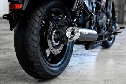 Miller Exhaust Black, Polished Conical Tip Silencer